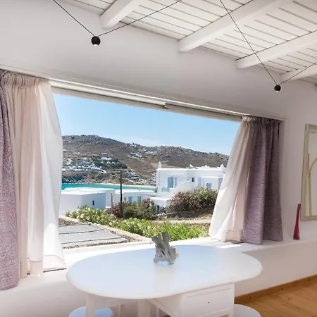Mykonian At Kalo Livadi Beach With Amazing View